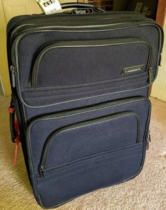 lot 161 image: Large Navy-Blue Suitcase