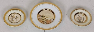 lot 114 image: Collection of Decorative Vintage Collector Plates Art of Chokin 24K Gold Edged Plates