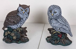 lot 126 image: Pair of Ceramic Owls