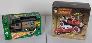 lot 80 image: NEW Die Cast Cars Jacksonville Jaguars Piggy Bank & 1918 Ford Runabout1950 Chevy Panel Van