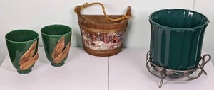 lot 40 image: Set of (4) Decorative Planters & Pots