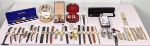 lot 6 image: Collection of Mens & Womens Watches & Parts Rolex, Oleg Cassini, Elgin, Galaxie, Timex, Kodak & More