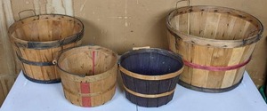 lot 26 image: Set of (4) Apple Picking Baskets