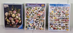 lot 22 image: Set of (3) Puzzles White Mountain Puzzles & Ravensburger