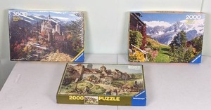 lot 18 image: Set of (3) Vintage Ravensburger Puzzles