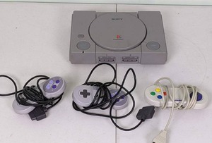 lot 152 image: Sony Playstation with 3 Controllers