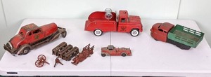 lot 35 image: Vintage Metal Cars, Trucks, Train, and More