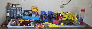 lot 183 image: Huge Miscellaneous Lot of Hand Tools Saws, Screw Drivers, Fasters, Pliers, Files, Levels and More