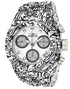 lot 9 image: Brand New in Packaging - Rare - INVICTA Grand S1 Hydroplated Graffiti Mens Watch
