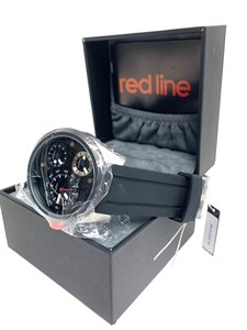lot 7 image: Brand New RED LINE Multiple Time Zone Black Mens Watch