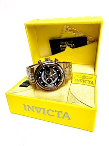 lot 18 image: Brand New INVICTA S1 Rally Gold Band Stainless Steel Mens Watch