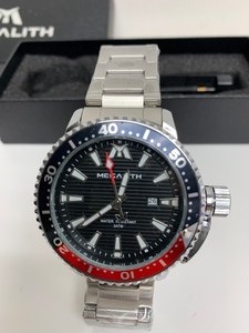 lot 40 image: Brand New MEGALITH Water Resistant Black Dial Mens Watch