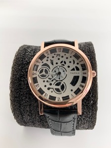 lot 57 image: Brand New YAZOLE Fashion Watch - Gold Case & Black Band