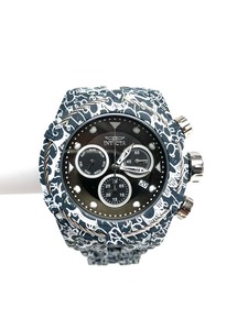 lot 63 image: INVICTA BOLT ZEUS Graffiti Stainless Steel Mens Watch
