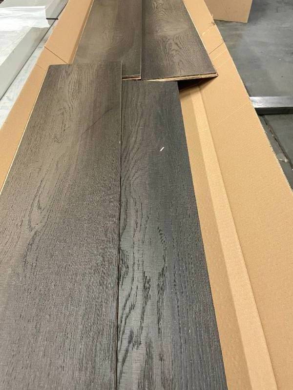 386 SF of Specialty Oak WireBrushed Engineered Hardwood Flooring - Ox Bristle