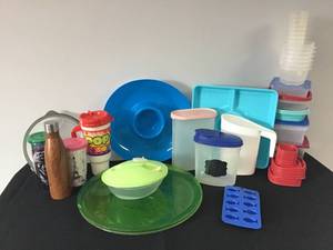 62 Pc. Kitchen UtensilStorage Lot