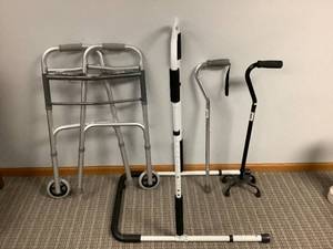 Canes, Walker and Bed Rail