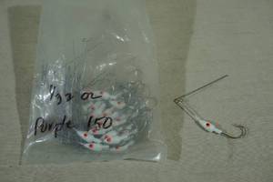lot 214 image: Bag of White Fishing Jigs