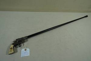 lot 221 image: Billy the Kid Revolver Cane Sword - Working Action