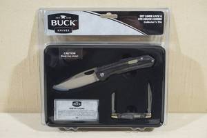 lot 226 image: Buck 257 Liner Lock and 375 Deuce Collector Knife Combo
