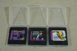 lot 272 image: Sega Game Gear Games - Simpsons, Blackjack, Choplifter