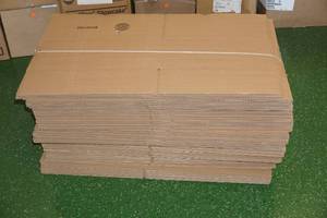 lot 292 image: 50 16 x 14 x 7 Cardboard Boxes with Handles