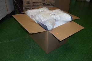 lot 5 image: Treds 15 Polyurethane Steel Toe Work Boots - White - Size 3-14