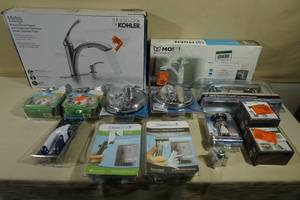 lot 99 image: Assorted Faucets and Plumbing Supplies