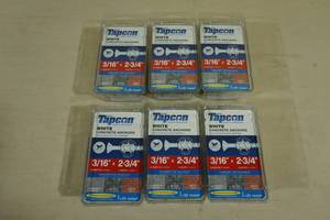 lot 101 image: Tapcon White Concrete Anchors - 316 x 2-34