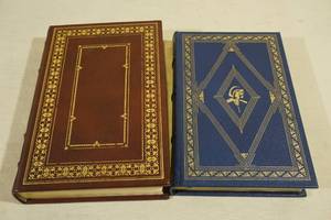 lot 114 image: Leather Bound Signed First Edition Books - Oates, Grau