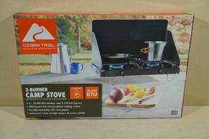 lot 171 image: NEW Ozark Trail 2 Burner Propane Camp Stove