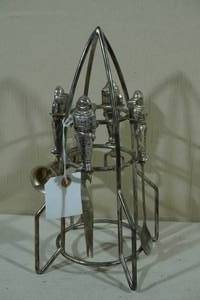 lot 194 image: RARE International Silver Company Space Rocket Bar Set