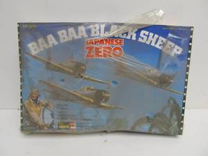 lot 121 image: Larger Revell BAA BAA BLACK SHEEP Japanese Zero