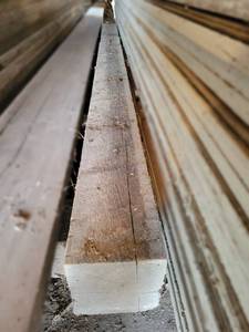 lot 4 image: Lot of (5) Barn Beams - 6x6 and 6x4 - Up to 128 Long - See Description