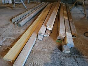 lot 9 image: Large Lot of Treated Lumber - 2x4, 2x6, 4x4 - 22 Pieces - Up to 10 Long - See Description