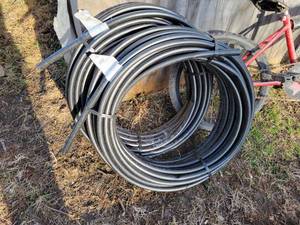 lot 347 image: Lot of (2) Toro T-EHD2057-010 34 Blue Stripe Distribution Hose 100 Coil - .805 ID
