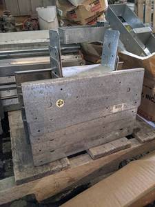lot 34 image: (5) 4x4 Steel Post to Beam Connectors PCM46