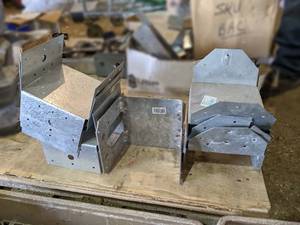 lot 55 image: (7) 6x6 Post Beam Brackets