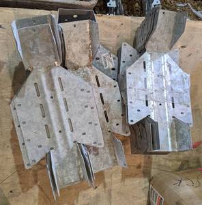 lot 58 image: (17) Simpson Strong-Tie LSSUI35 18-Gauge Galvanized Adjustable Light SlopeSkew U Hanger