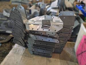 lot 59 image: (14) Simpson Strong-Tie LSSUI25 18-Gauge Galvanized Adjustable Light SlopeSkew U Hanger