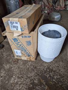 lot 151 image: Large Lot of Hanging Plant Pots - (75) 10 Contempo Maxi-Mizer Plant Pots Part No. I-CT10WH and (50) Hangers Part No. I16ACL50-103CT