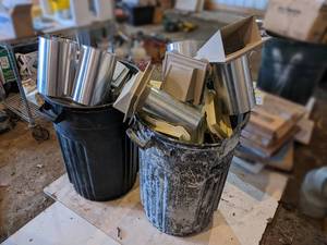 lot 196 image: Large Lot of Assorted Mount Blocks for Vinyl Siding , 4 and 6 Vents - See Pictures for Details