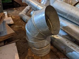lot 197 image: Large Lot of Mostly 4 Duct Work and More