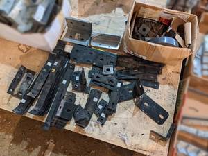 lot 212 image: Large Lot of Assorted Heavy Duty Mounting Brackets - 70 Pieces