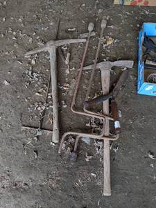 lot 218 image: Pair of Vintage Pick Axes, Cranks and More - 8 pieces