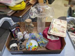 lot 232 image: Vintage Farmers Coop of Lafayette MN Hat, Vintage Marbles, Manual and More
