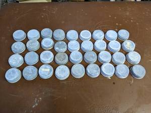 lot 251 image: Lot of (36) Antique Zinc Canning Lids