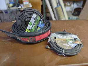 lot 270 image: New 50 Element Sprinkler Hose, 25 Quencher Sprinkler Hose and 20 Roll of Lawn Edging