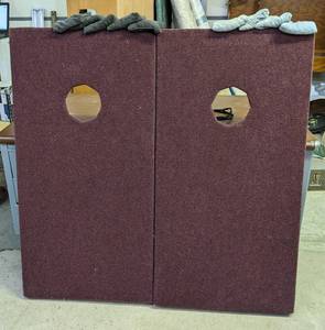 lot 273 image: Set of Bean Bag Boards - 24-12 x 48 x 4 Each w Bags - Homemade - Nice Quality