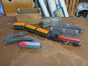 lot 294 image: Antique MARX Train Set and HO Train and Track